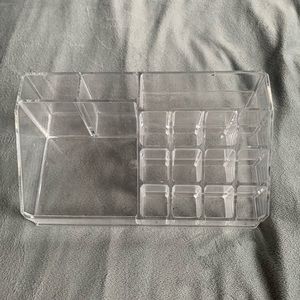 Plastic make up organizer